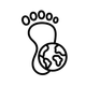 Carbon Footprint Icon