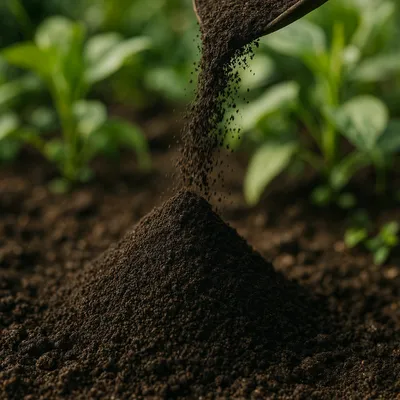 Organic cricket frass fertilizer