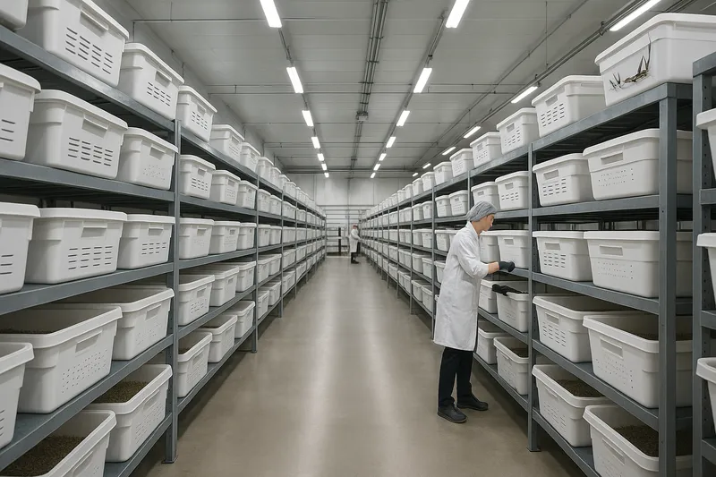 Overview of cricket farming facility