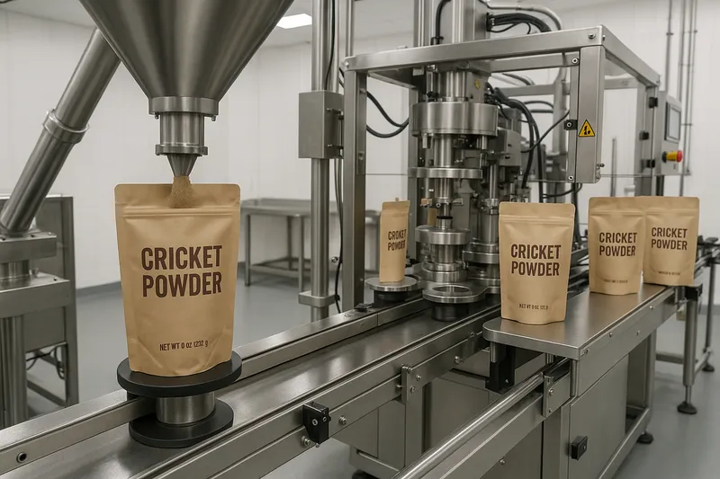 Automated packaging line for food products